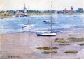 Barco impresionista de marea baja Theodore Robinson